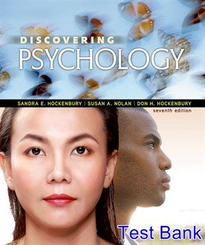 discovering psychology 7th edition hockenbury test bank