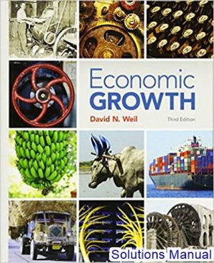 economic growth 3rd edition weil solutions manual