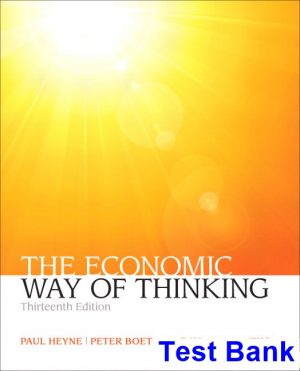 economic way thinking 13th edition heyne test bank