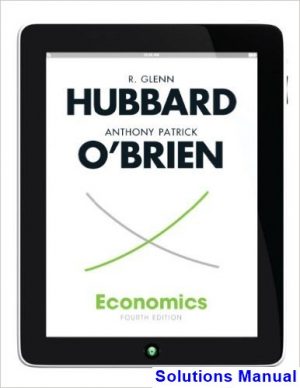 economics 4th edition hubbard solutions manual