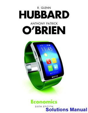 economics 6th edition hubbard solutions manual