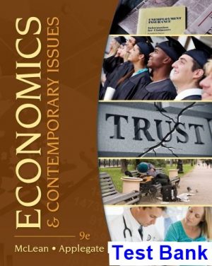 economics contemporary issues 9th edition mclean test bank