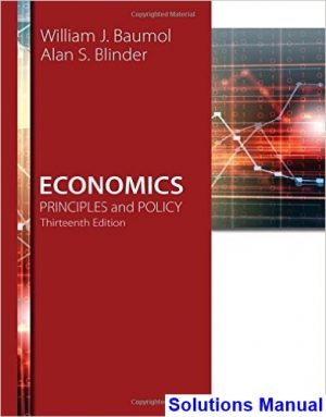 economics principles policy 13th edition baumol solutions manual