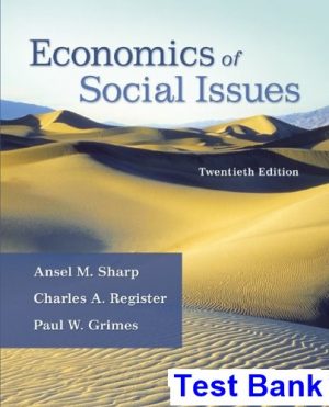 economics social issues 20th edition sharp test bank