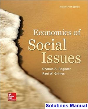 economics social issues 21st edition register solutions manual