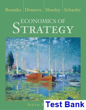 economics strategy 6th edition besanko test bank