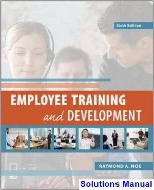employee training development 6th edition noe solutions manual