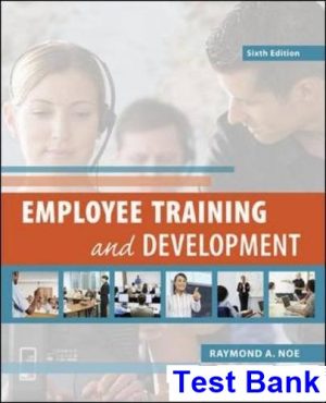 employee training development 6th edition noe test bank