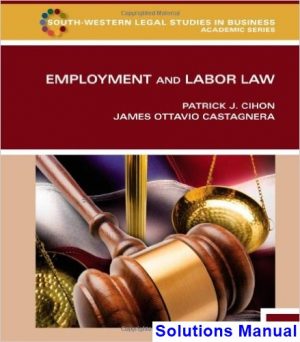 employment labor law 8th edition cihon solutions manual