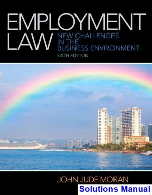 employment law 6th edition moran solutions manual