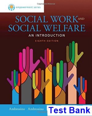 empowerment series social work social welfare 8th edition ambrosino test bank