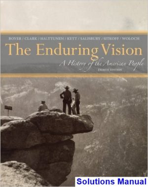 enduring vision history american people 8th edition boyer solutions manual