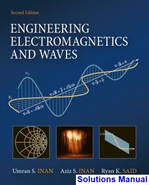 engineering electromagnetics waves 2nd edition inan solutions manual