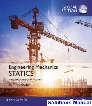 engineering mechanics statics si units 14th edition hibbeler solutions manual