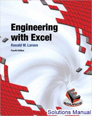 engineering with excel 4th edition larsen solutions manual