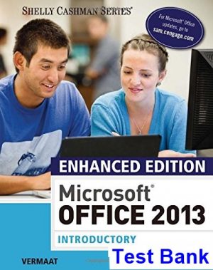 enhanced microsoft office 2013 introductory 1st edition vermaat test bank