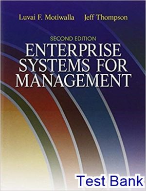 enterprise systems for management 2nd edition motiwalla test bank