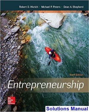 entrepreneurship 10th edition hisrich solutions manual