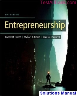 entrepreneurship 9th edition hisrich solutions manual