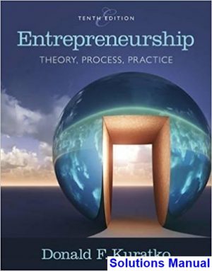 entrepreneurship theory process practice 10th edition kuratko solutions manual