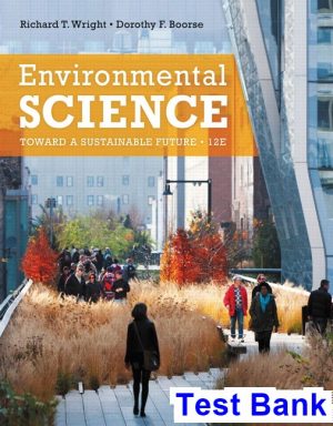 environmental science toward sustainable future 12th edition wright test bank