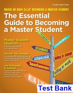 essential guide becoming master student 3rd edition dave ellis test bank
