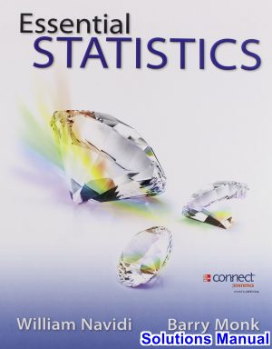 essential statistics 1st edition navidi solutions manual
