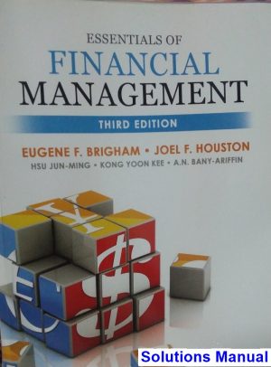 essentials financial management 3rd edition brigham solutions manual