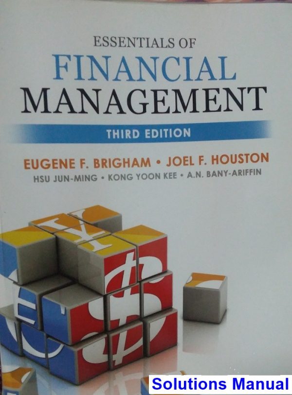 essentials financial management 3rd edition brigham solutions manual
