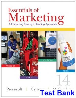 essentials marketing marketing strategy planning approach 14th edition perreault test bank