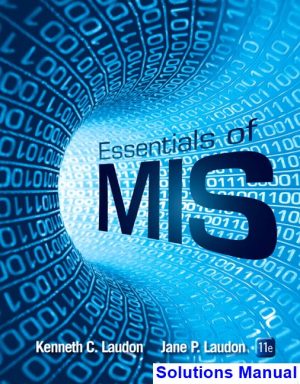 essentials mis 11th edition laudon solutions manual