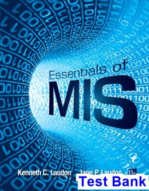 essentials mis 11th edition laudon test bank