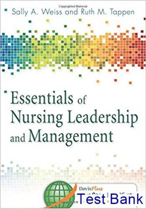 essentials of nursing leadership and management 6th edition weiss test bank