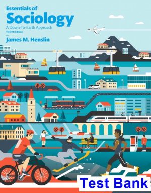 essentials sociology 12th edition henslin test bank