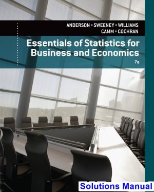 essentials statistics business economics 7th edition anderson solutions manual