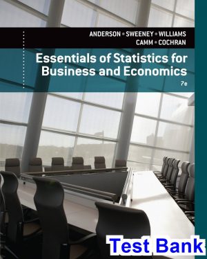 essentials statistics business economics 7th edition anderson test bank