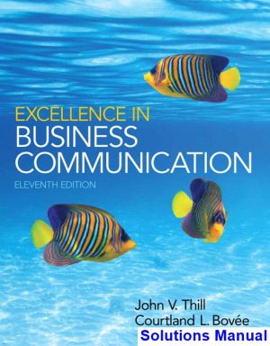 excellence business communication 11th edition thill solutions manual