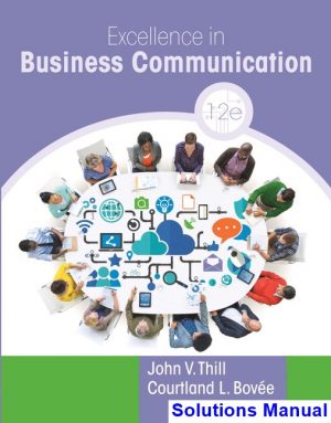 excellence business communication 12th edition thill solutions manual