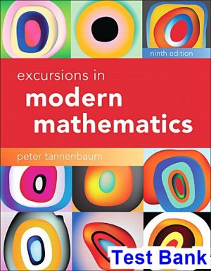 excursions modern mathematics 9th edition tannenbaum test bank