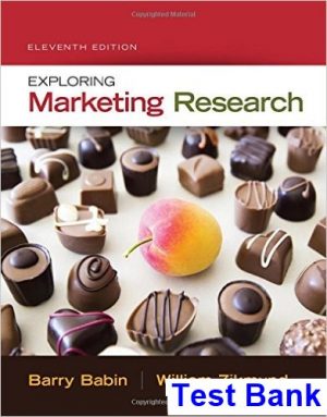 exploring marketing research 11th edition babin test bank