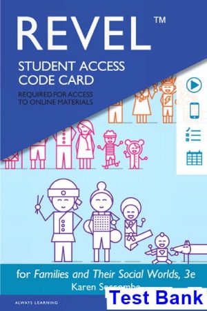 families their social worlds 3rd edition seccombe test bank