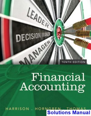 financial accounting 10th edition harrison solutions manual