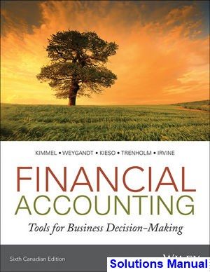 financial accounting 6th edition weygandt solutions manual