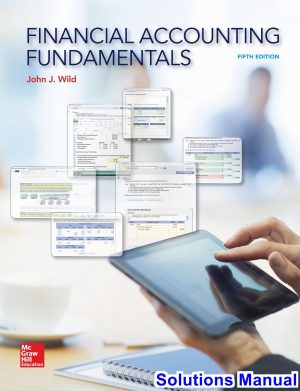 financial accounting fundamentals 5th edition wild solutions manual