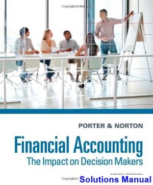 financial accounting impact on decision makers 9th edition porter solutions manual