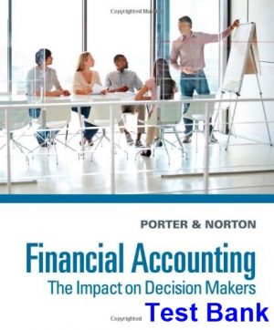 financial accounting impact on decision makers 9th edition porter test bank