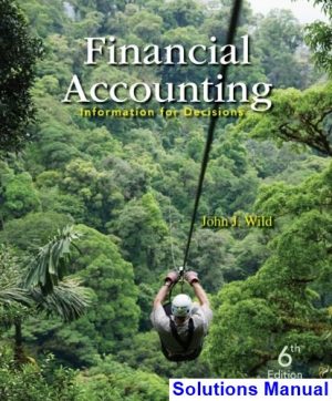 financial accounting information decisions 6th edition wild solutions manual