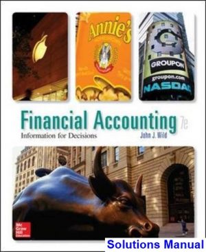 financial accounting information decisions 7th edition wild solutions manual