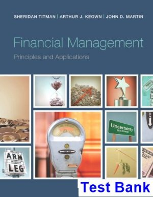 financial management principles applications 12th edition titman test bank