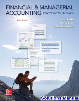 financial managerial accounting 6th edition wild solutions manual